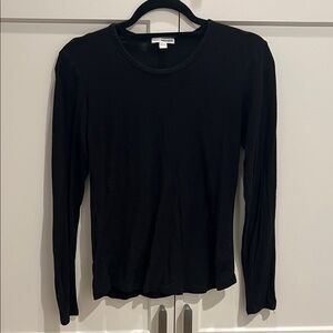 James Perse Black Long Sleeve Tee